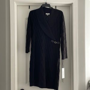 Calvin Klein long sleeve, black sweater dress